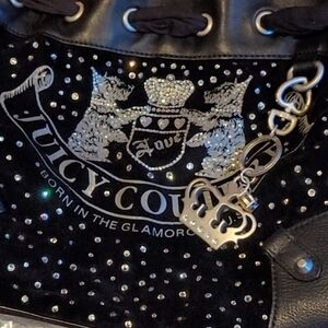 Juicy Couture Black and Silver Satchel